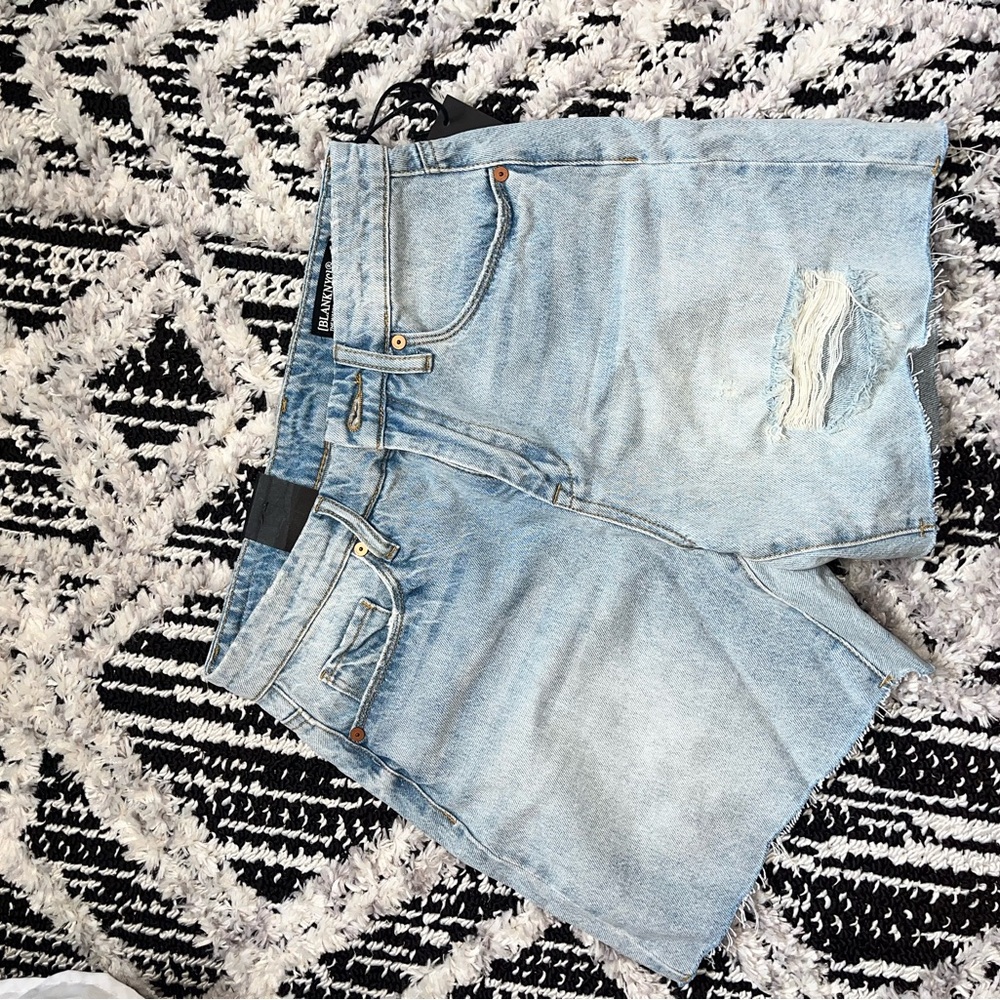 Blank NYC Light Wash Denim Shorts
